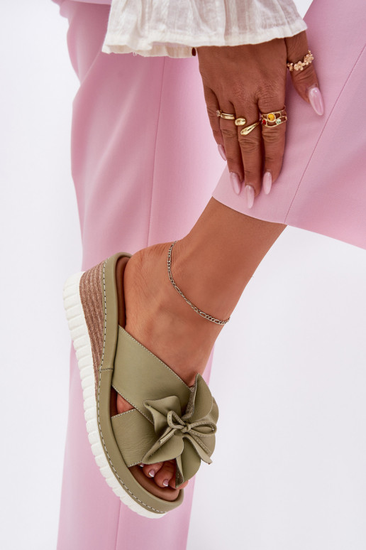 Čibas no dabīgas ādas     Artiker 52C0503 Zaļas krāsas