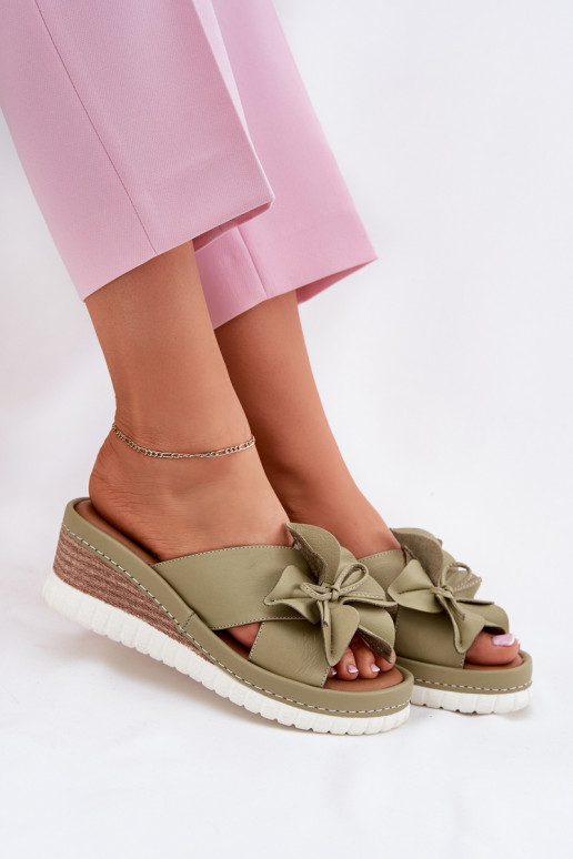 Čibas no dabīgas ādas     Artiker 52C0503 Zaļas krāsas