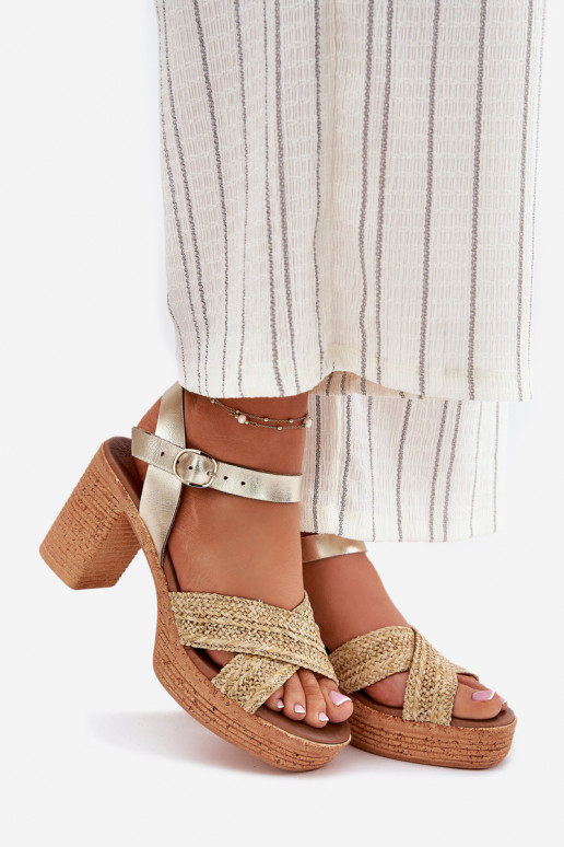 Sieviešu basenes   kach Zazoo 40460 Zelta krāsas Sieviešu basenes   kach Zazoo 40460 Zelta krāsas