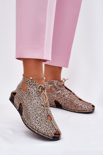 sieviešu zābaki  03426-49 ar leoparda kažokādas rakstu 2