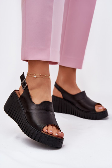 Sieviešu basenes Z Naturalnej Skóry  Artiker 54C0791 Melns