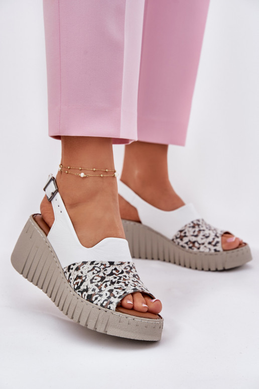 Sieviešu basenes Z Naturalnej Skóry  Artiker 56C0958 baltas krāsas Sieviešu basenes Z Naturalnej Skóry  Artiker 56C0958 baltas krāsas