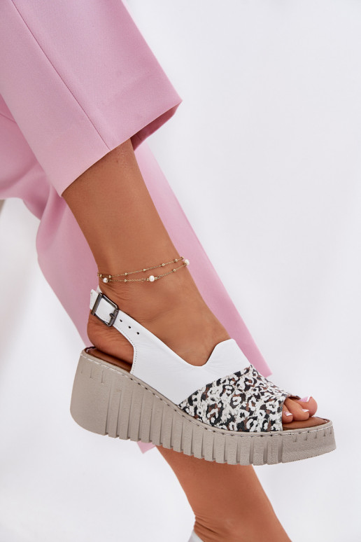 Sieviešu basenes Z Naturalnej Skóry  Artiker 56C0958 baltas krāsas Sieviešu basenes Z Naturalnej Skóry  Artiker 56C0958 baltas krāsas