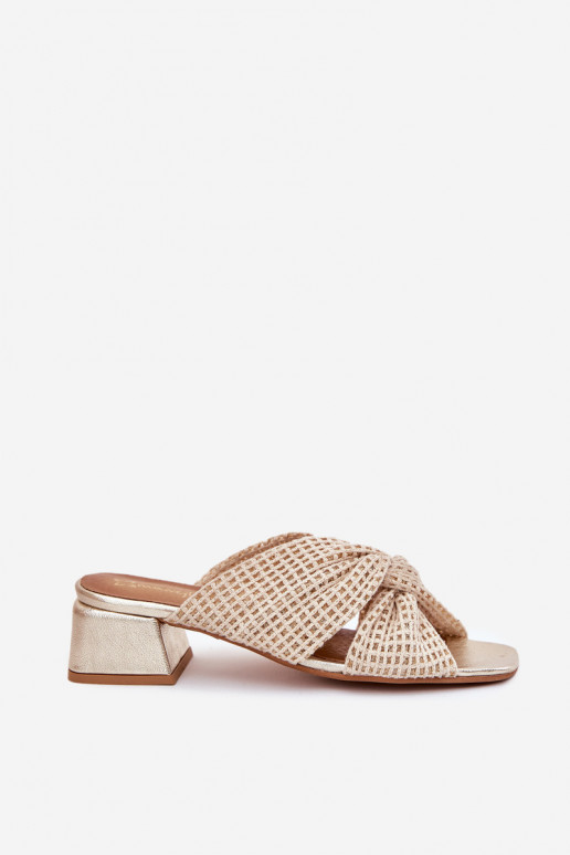 sieviešu čības   06955-25 smilšu krāsas-Zelta krāsas