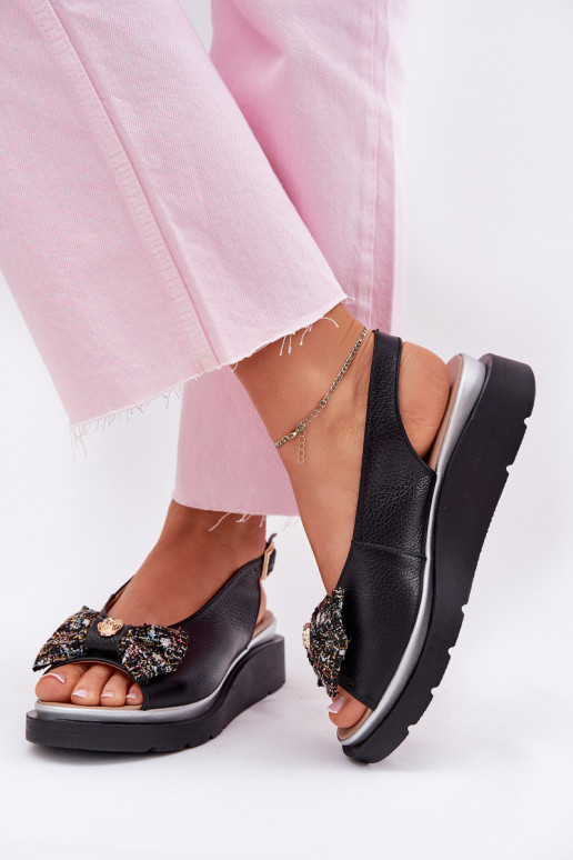 Sieviešu basenes    ar bantītēm Zazoo 1882 Melns Sieviešu basenes    ar bantītēm Zazoo 1882 Melns