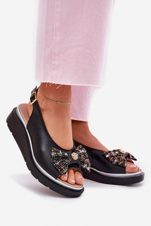 Sieviešu basenes    ar bantītēm Zazoo 1882 Melns Sieviešu basenes    ar bantītēm Zazoo 1882 Melns