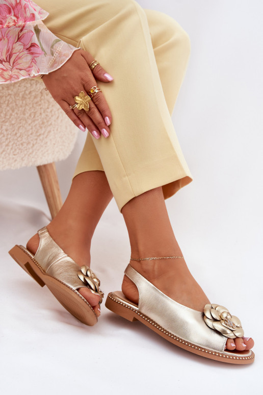 līdzenas zoles basenes ar ornamentiem CheBello 4642 Zelta krāsas   līdzenas zoles basenes ar ornamentiem CheBello 4642 Zelta krāsas