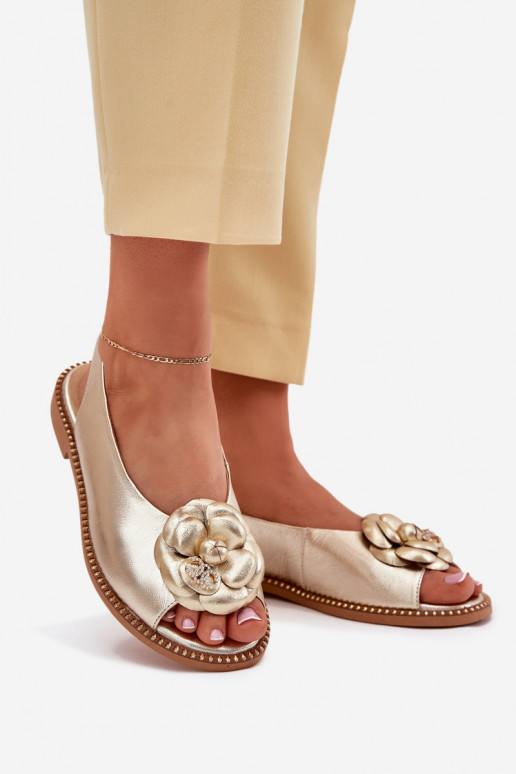 līdzenas zoles basenes ar ornamentiem CheBello 4642 Zelta krāsas   līdzenas zoles basenes ar ornamentiem CheBello 4642 Zelta krāsas