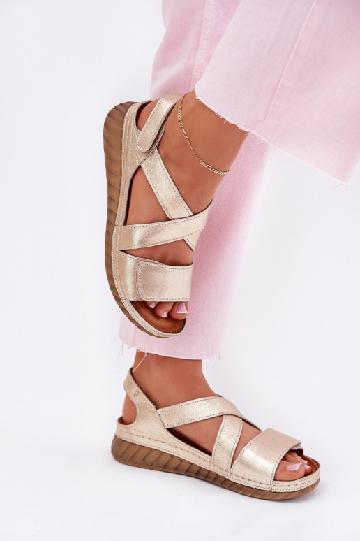 Sieviešu basenes   ar lipīgām aizdarēm  L6848-25 Zelta krāsas Sieviešu basenes   ar lipīgām aizdarēm  L6848-25 Zelta krāsas