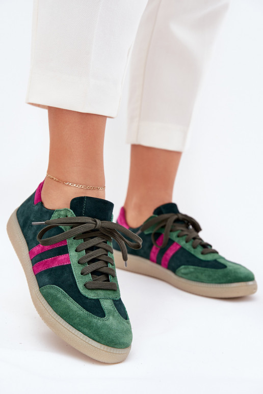 Zazoo N1068 zamšādas   modeļa apavi  haki krāsas