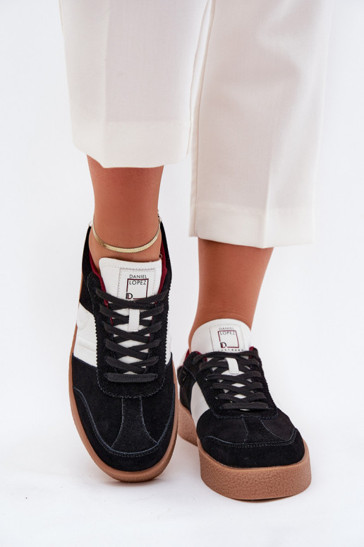 zamšādas  modeļa apavi  Daniel Lopez Just Dare SS2D4021 Melns