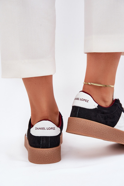 zamšādas  modeļa apavi  Daniel Lopez Just Dare SS2D4021 Melns
