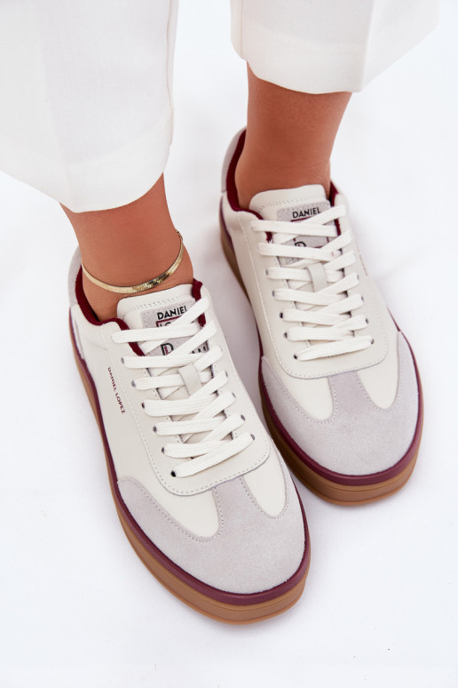     modeļa apavi Daniel Lopez Just Dare SS2D4008 Baltas-Pelēkas krāsas