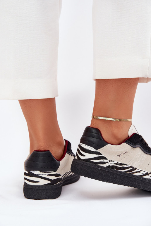  modeļa apavi  Daniel Lopez Just Dare SS2D4015 Zebra smilšu krāsas