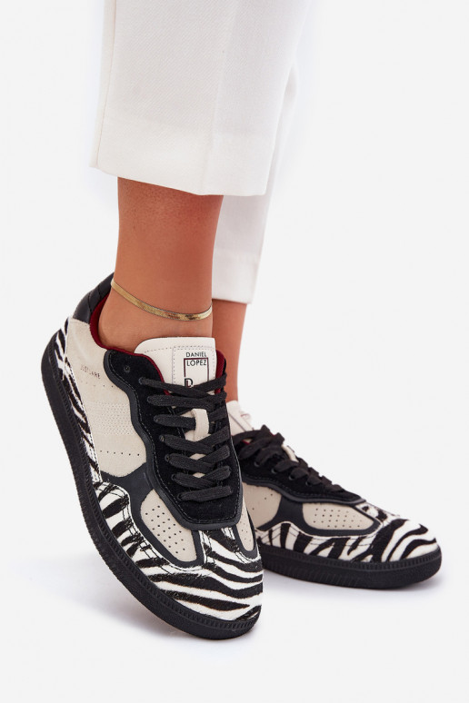 Sieviešu sporta apavi Daniel Lopez Just Dare SS2D4015 Zebra smilšu krāsā