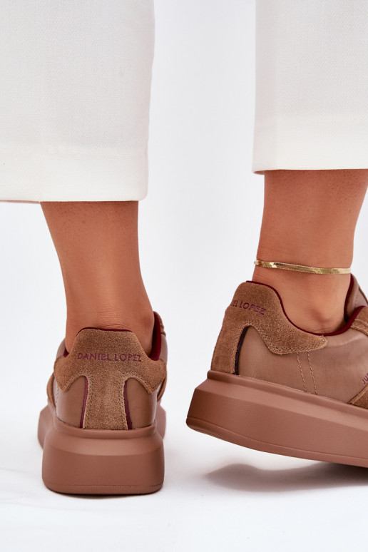     modeļa apavi ar platformu Daniel Lopez Just Dare SS2D4005 brūnas krāsas