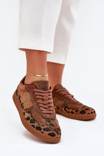 modeļa apavi  Daniel Lopez Just Dare SS2D4017 ar leoparda kažokādas rakstu 2