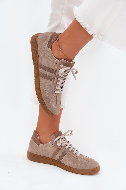 Zazoo N1068 zamšādas   modeļa apavi  smilšu krāsas