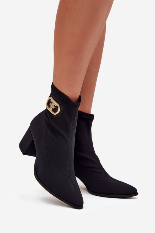 Sieviešu puszābaki Ze Zelta krāsasm Detalem Zazoo 3128 Melns