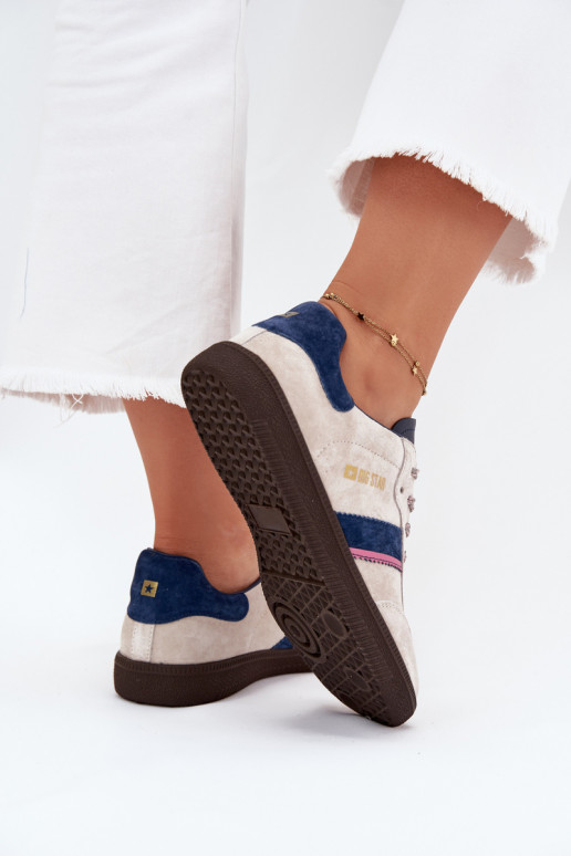 Sieviešu zemas zamšas sporta apavi Big Star SS274679 HI-POLY SYSTEM, pelēki
