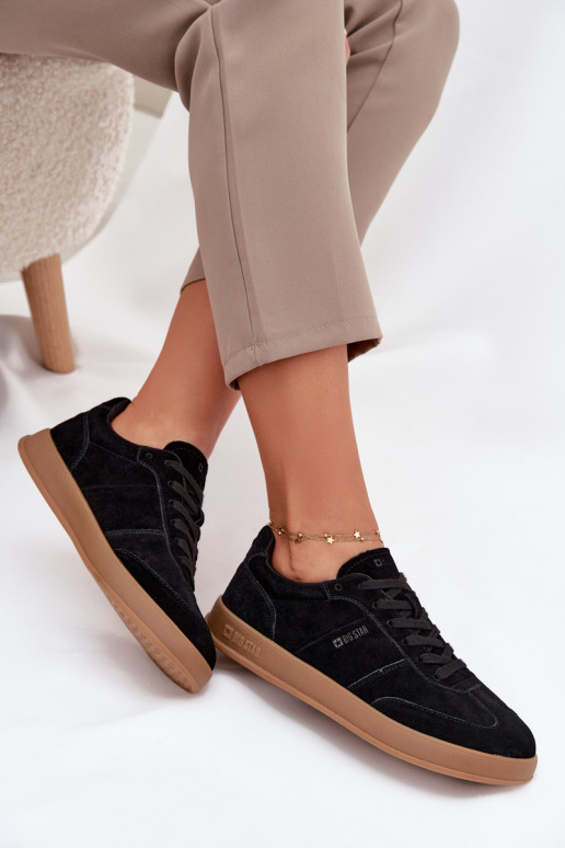 zamšādas  modeļa apavi  Big Star SS274673 HI-POLY SYSTEM Melns