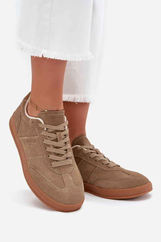 Sieviešu zamšas sporta apavi Big Star SS274675 HI-POLY SYSTEM, smilšu krāsā