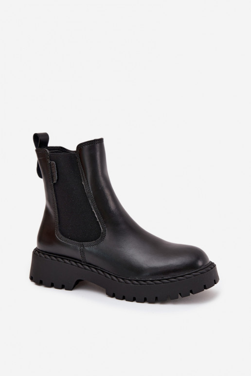   stilīgi puszābaki  siltināti  Big Star OO274109 Melns