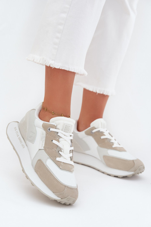    modeļa apavi  Big Star OO274563 Hi-Poly System baltas krāsas