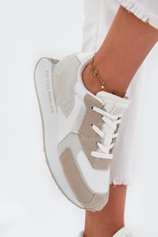    modeļa apavi  Big Star OO274563 Hi-Poly System baltas krāsas