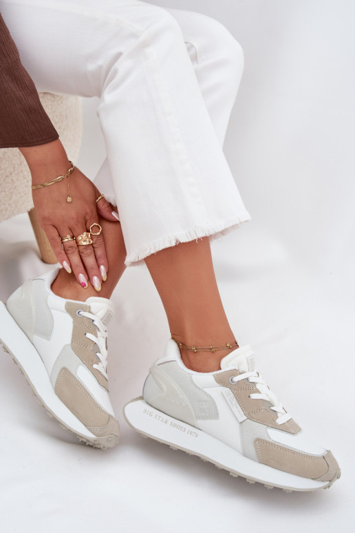    modeļa apavi  Big Star OO274563 Hi-Poly System baltas krāsas