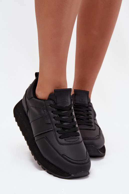    modeļa apavi  ar platformu Big Star OO274573 Hi-Poly System Melns