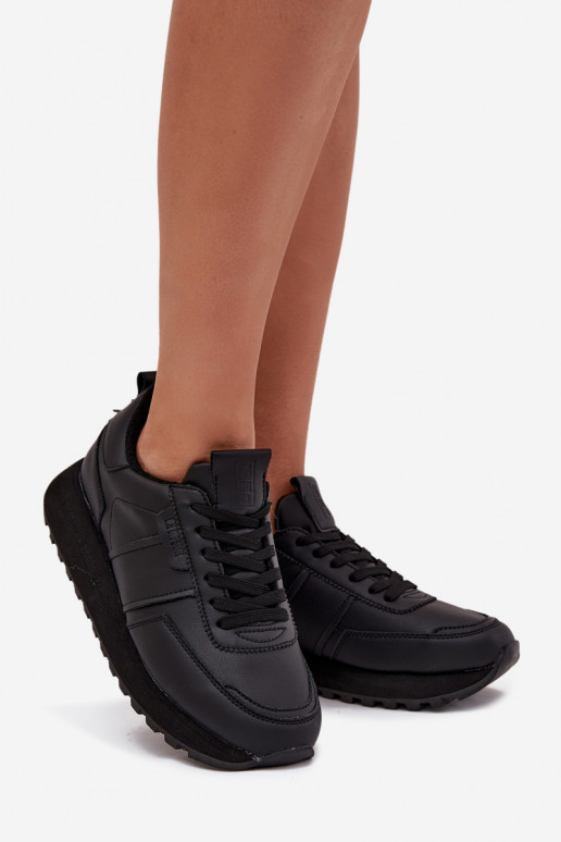    modeļa apavi  ar platformu Big Star OO274573 Hi-Poly System Melns