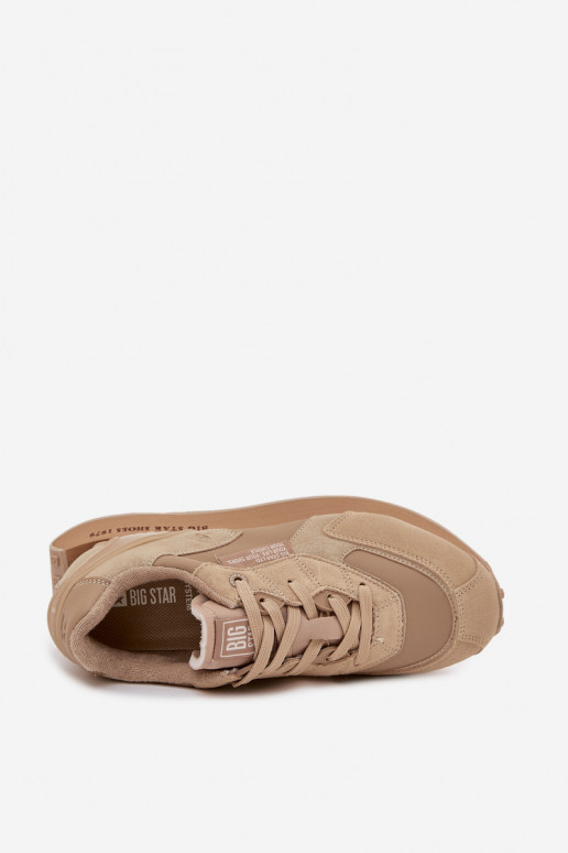    modeļa apavi  Big Star OO174298 Hi-Poly System smilšu krāsas