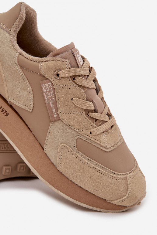    modeļa apavi  Big Star OO174298 Hi-Poly System smilšu krāsas