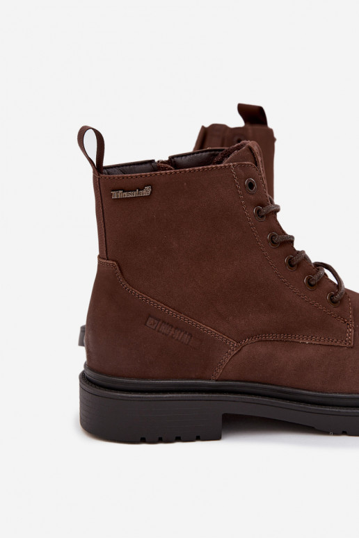   siltināti Sieviešu puszābaki   Big Star OO174149 Czekoladowe