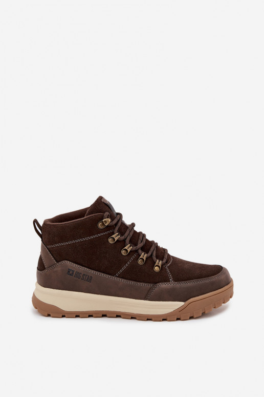 zamšādas pārgājienu zābaki  Big Star SS174263 brūnas krāsas