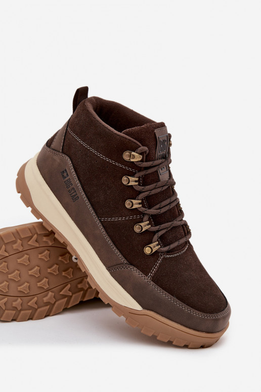 zamšādas pārgājienu zābaki  Big Star SS174263 brūnas krāsas