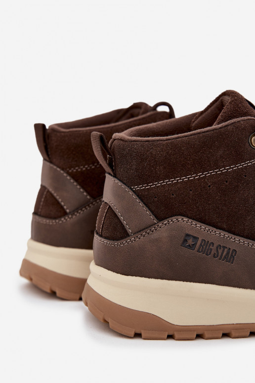 zamšādas pārgājienu zābaki  Big Star SS174263 brūnas krāsas