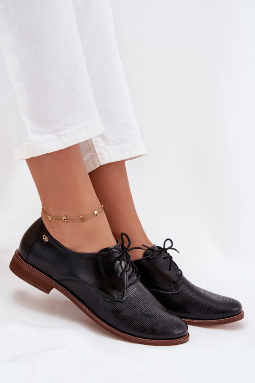 apavi  Eleganta stila šņorējami Zazoo 4238 Melns   apavi  Eleganta stila šņorējami Zazoo 4238 Melns