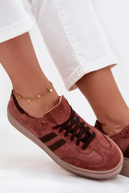 Zazoo N1068S2  modeļa apavi ar platformu brūnas krāsas