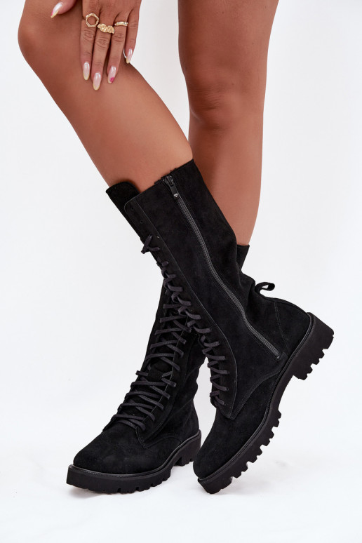 Zamšādas kurpes   Zazoo 3103 Melns