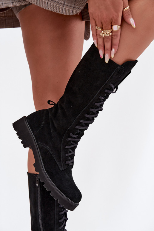 Zamšādas kurpes   Zazoo 3103 Melns