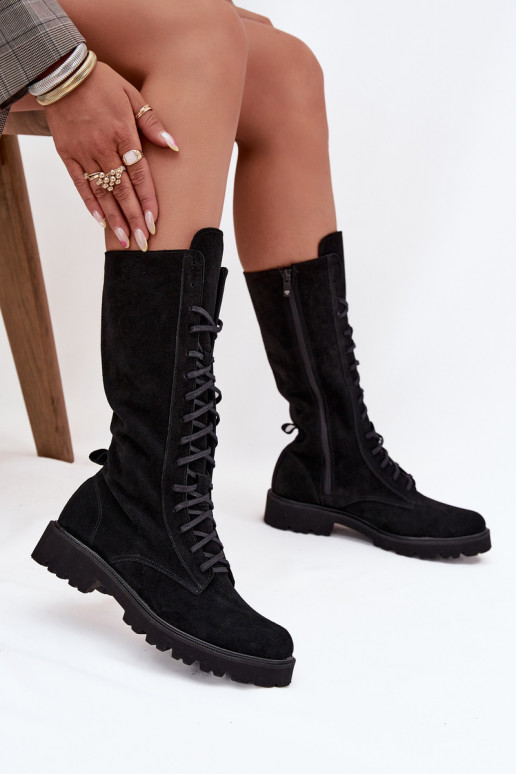 Zamšādas kurpes   Zazoo 3103 Melns