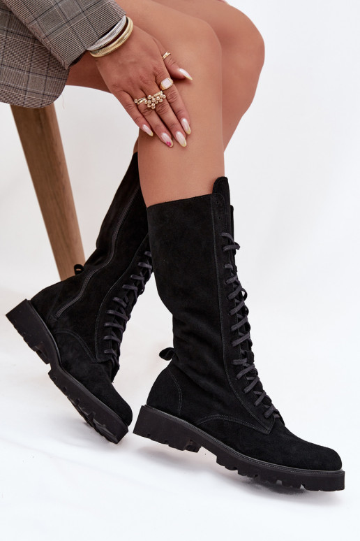 Zamšādas kurpes   Zazoo 3103 Melns