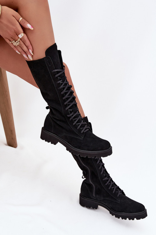 Zamšādas kurpes   Zazoo 3103 Melns