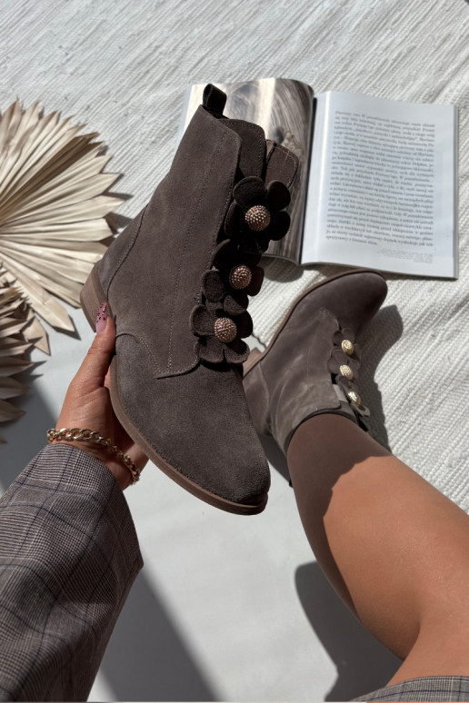 Zamšādas kurpes   kami Zazoo 3085 smilšu krāsas