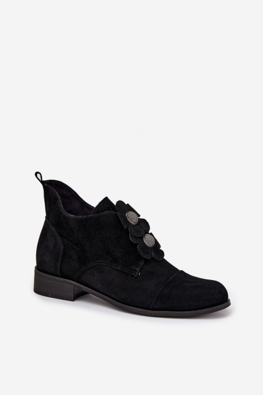 zamšādas apavi   kami Zazoo 3080 Melns zamšādas apavi   kami Zazoo 3080 Melns