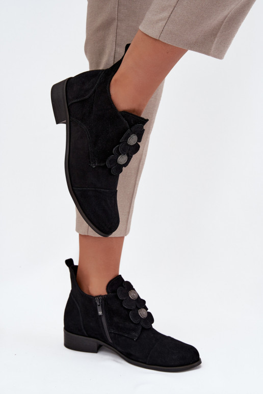 zamšādas apavi   kami Zazoo 3080 Melns zamšādas apavi   kami Zazoo 3080 Melns