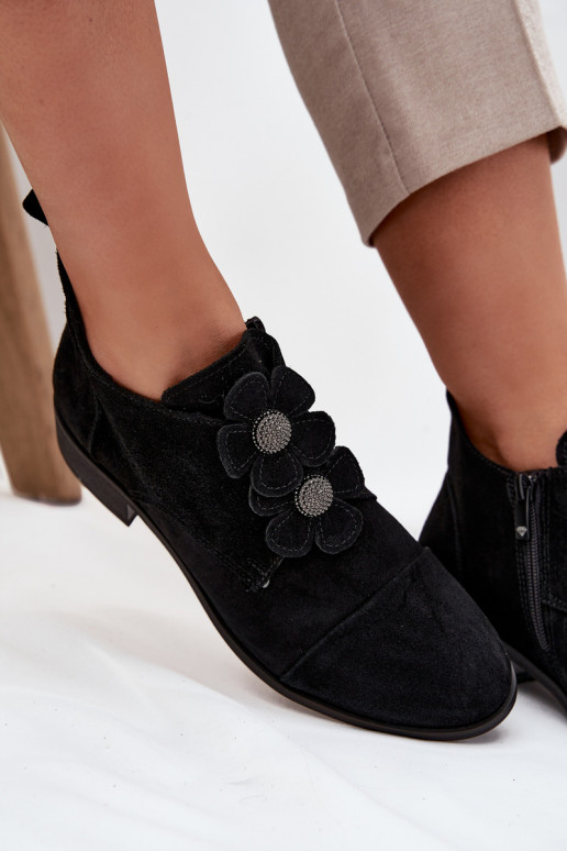 zamšādas apavi   kami Zazoo 3080 Melns zamšādas apavi   kami Zazoo 3080 Melns