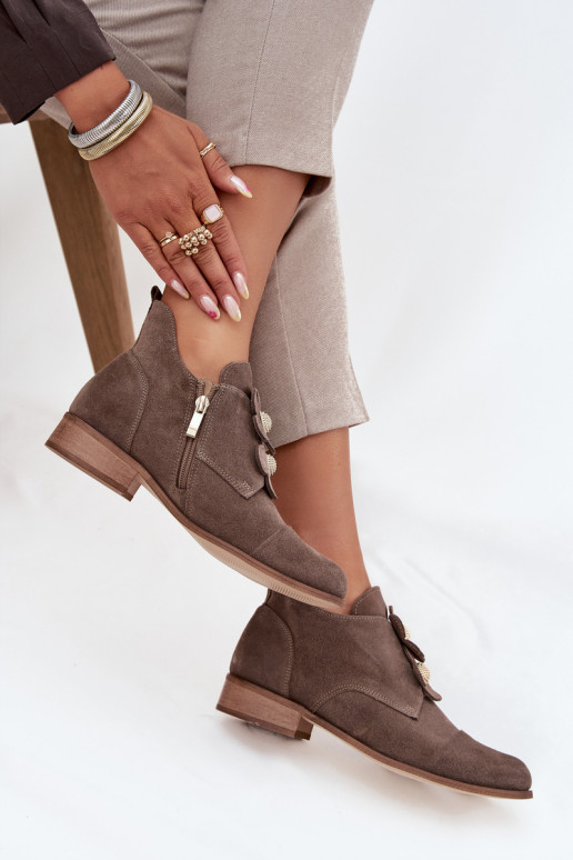 zamšādas apavi   kami Zazoo 3080 smilšu krāsas zamšādas apavi   kami Zazoo 3080 smilšu krāsas